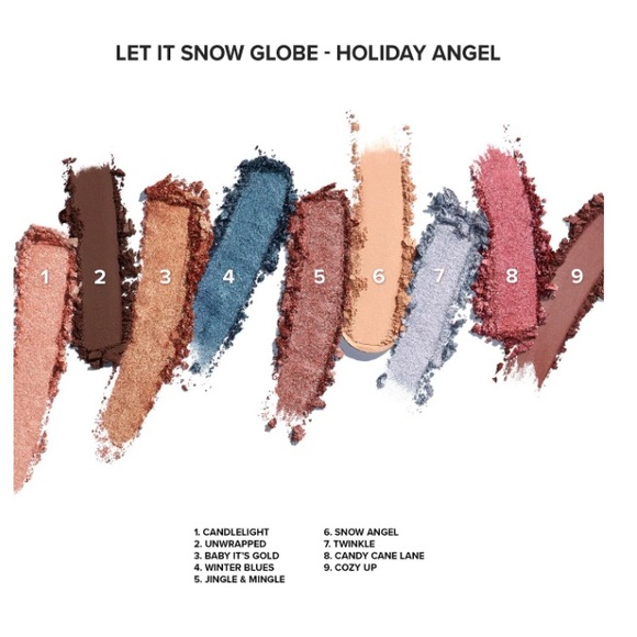 NWT TOO FACED Snow Globes ‘HOLIDAY ANGEL’ Eye & Face Palette - Picture 3 of 9